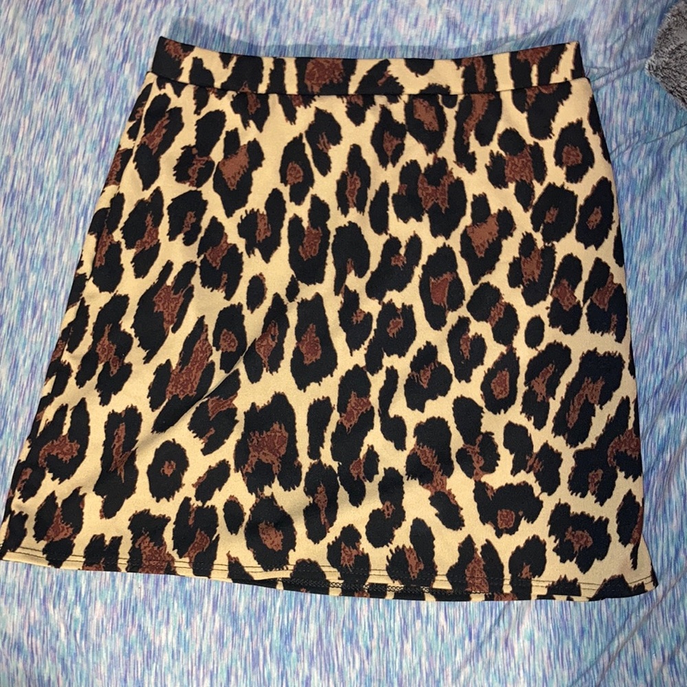 Cheetah print skirt